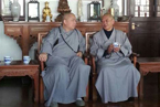 果东大和尚一行朝拜圣严法师祖庭狼山广教寺