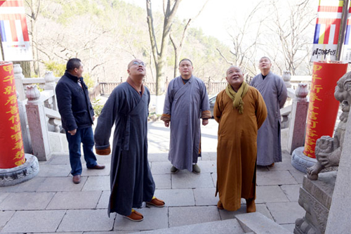 秋爽大和尚法驾穹窿山宁邦寺