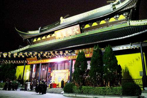 江苏常州天宁禅寺举行三坛大戒之忏摩佛事