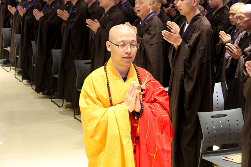七塔禅寺传授三坛大戒法会礼请智宗法师作佛学专题讲座