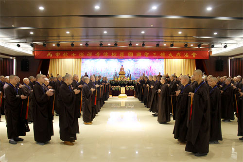 七塔禅寺传授三坛大戒法会教二坛正授比丘戒法及登坛律仪