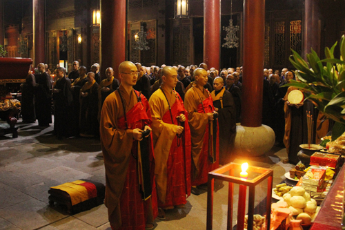 七塔禅寺传授三坛大戒法会举行“新戒瑜伽焰口法会”