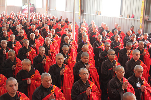 江西上饶能仁禅寺传授三坛大戒法会第二十三天：比丘戒登坛圆满
