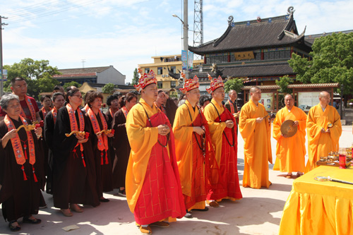 蛟龙禅寺水陆法会圆满送圣 无尽功德普皆回向