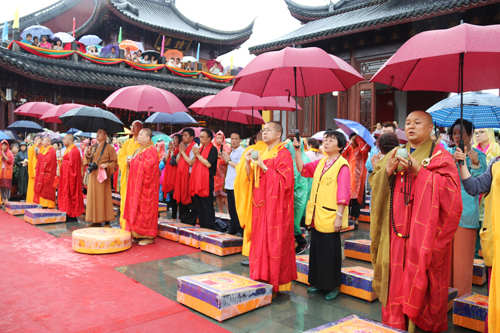 上海性觉寺弥勒圣像暨四大天王开光 利益安乐一切众生