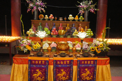 祈福消灾 雪窦山华林讲寺举行供天法会