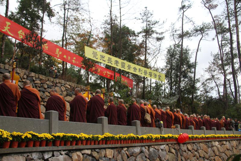 【高清图集】觉光长老圆寂三周年 灵骨舍利回归祖庭安奉天台山