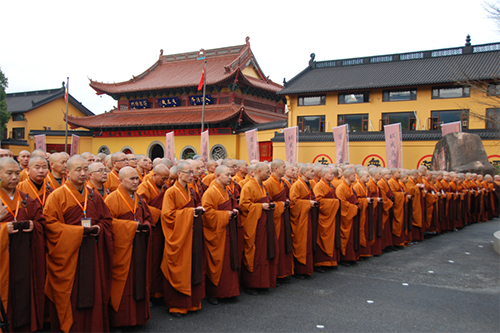 湖州寿圣寺传授三坛大戒法会二坛比丘戒登坛圆满