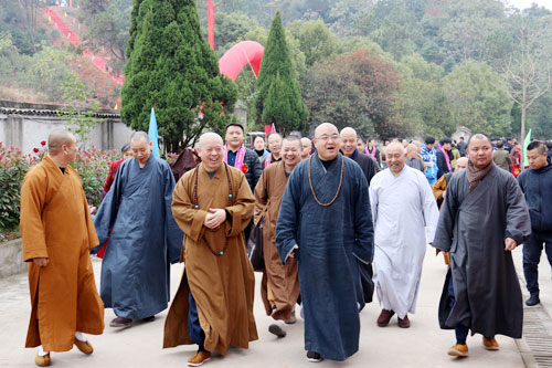 “华林福地”换新装 江西宜春华林寺举行二期工程奠基法会