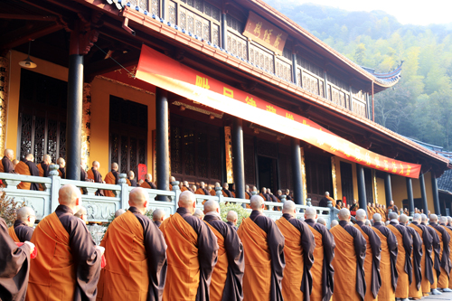 天童禅寺传授三坛大戒法会：正授比丘戒