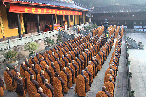 天童禅寺传授三坛大戒法会第二十七日：请戒 忏摩