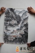 秋风大和尚获赠著名画家周明赋先生画作