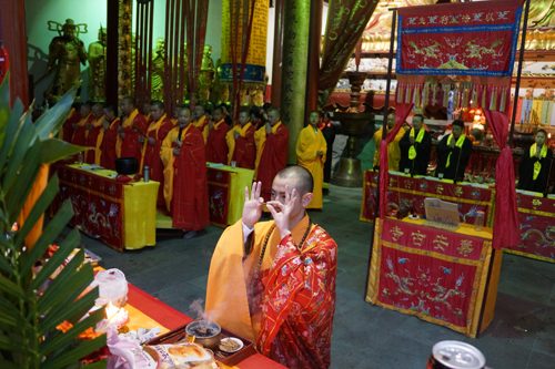 上海寿安寺壬辰年秋季水陆法会第五日斋天仪式