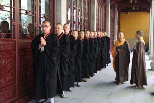 杭州灵隐寺传授护国兴圣二部僧三坛大戒法会第八天