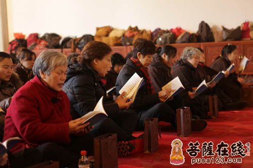灵隐寺-杭州灵隐寺弟子拜年 光泉大和尚以八正道相勉