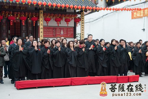 肉灵芝-农历正月十五 上海玉佛禅寺举行乙未年拜太岁法会