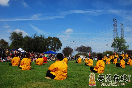 少林武术-美国洛杉矶少林功夫禅学院举行“加州嵩山少林寺日”庆祝活动