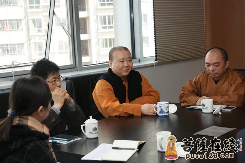 佛教-上海市民宗委法宣处陆纪鸿处长赴玉佛禅寺调研