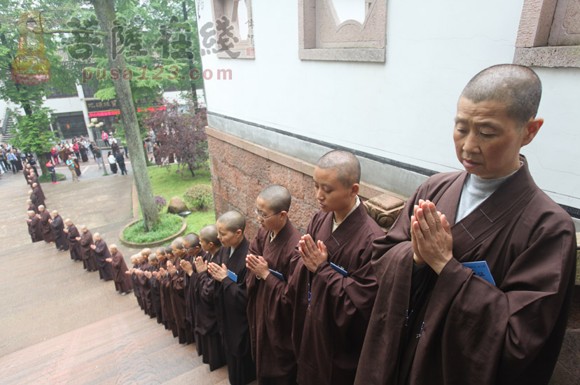 【高清图集】安徽九华山通慧禅林传授三坛大戒:礼请引礼,上堂斋