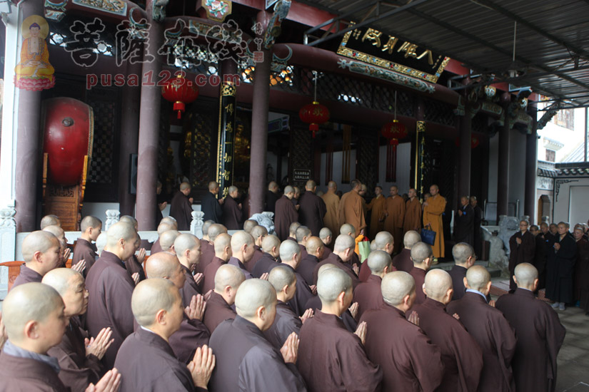 【高清图集】安徽九华山通慧禅林传授三坛大戒:礼请引礼,上堂斋