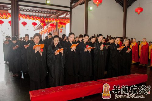 佛教-上海玉佛禅寺2015年“三千佛洪名宝忏”法会第二日