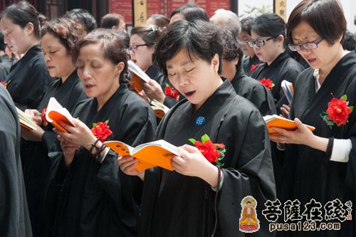 佛教-上海玉佛禅寺2015年“三千佛洪名宝忏”法会第二日