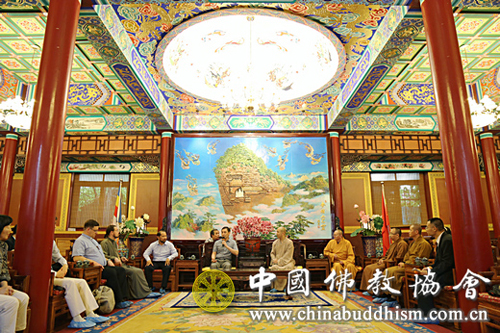 中国佛教协会-哈萨克斯坦文化与体育部副部长一行拜访中国佛教协会