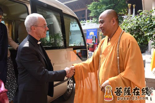 贾斯汀-英国坎特伯雷大主教贾斯汀·韦尔比一行访问静安寺