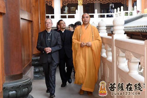 贾斯汀-英国坎特伯雷大主教贾斯汀·韦尔比一行访问静安寺