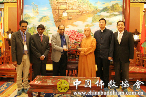 中国佛教协会-印度安德拉邦首席秘书一行拜访中国佛教协会