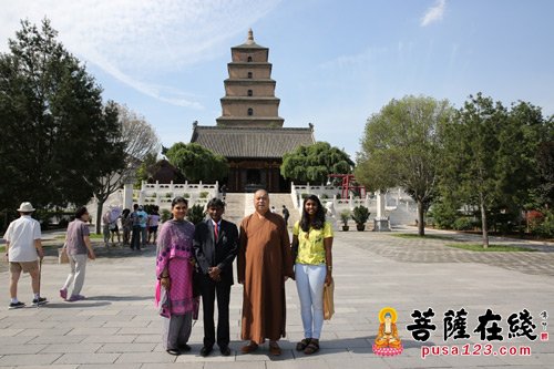 大慈恩寺-印度驻华大使馆巴拉·巴斯卡公使访问西安大慈恩寺