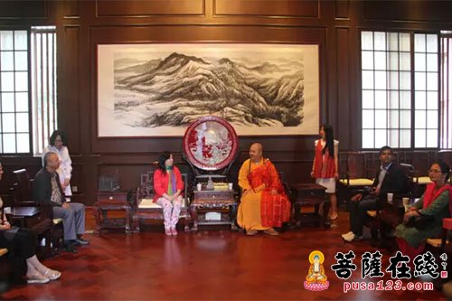 大兴善寺-尼泊尔路夏娜·拉玛公主一行访问陕西西安大兴善寺