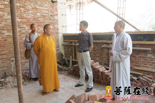 少林寺-中佛协副会长永信大和尚一行视察盘山北少林寺