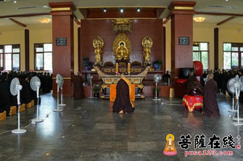 东林寺-庐山东林寺2015年7月份一昼夜经行法会圆满结束