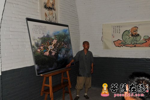 少林寺-山西省灵石县县长刘旋一行考察少林下院资寿寺