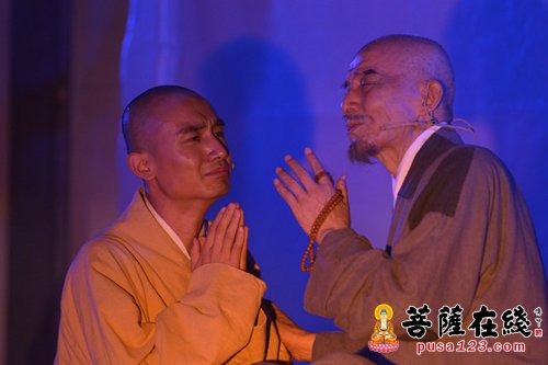 话剧-演绎弘一大师话剧《最后之胜利》在成都文殊院上演