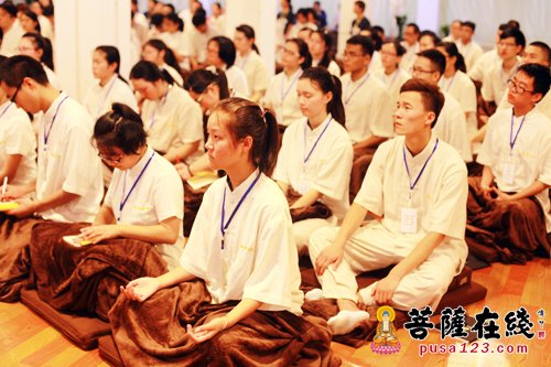 嘉兴香海禅寺青年成长禅修营开营213名大学生参加