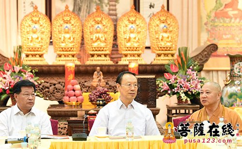 中共中央书记处书记杜青林一行视察广州光孝寺