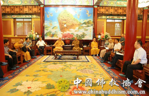 佛教-道慈大和尚一行赴中国佛教协会汇报观音法界筹建工作