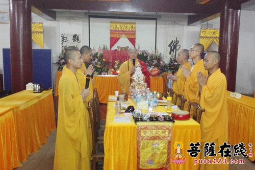 文化-上海松隐禅寺举行为期三天纪念观音菩萨诞辰法会