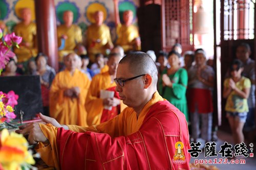 佛教-四川遂宁净宗寺举行迎请觉缘法师晋山法会