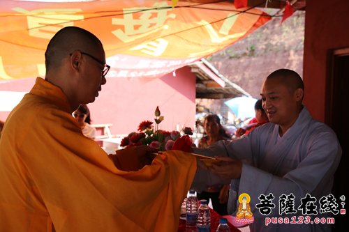 佛教-四川遂宁净宗寺举行迎请觉缘法师晋山法会