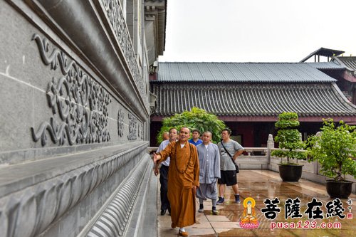 佛教-成都新都区政法委书记黄安军一行赴大佛禅院参观考察