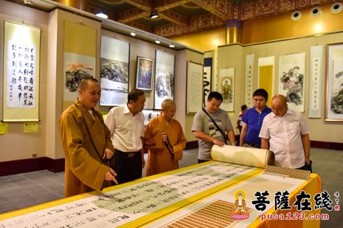 佛教-成都新都区政法委书记黄安军一行赴大佛禅院参观考察