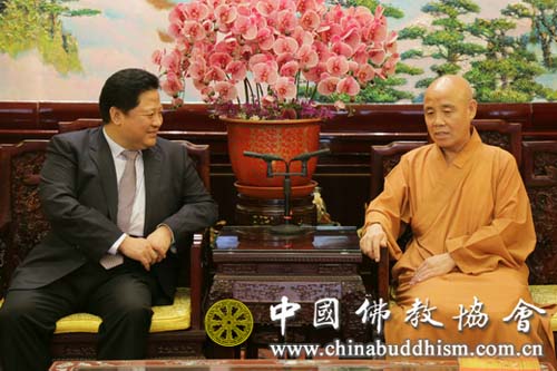 佛教-香港卫视国际传媒集团一行拜访中国佛教协会