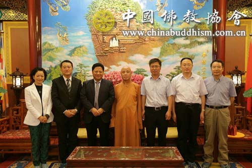 佛教-香港卫视国际传媒集团一行拜访中国佛教协会