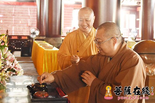 佛教-中佛协正慈副会长赴广州光孝寺参访 明生法师热情接待