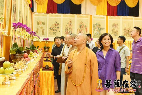 佛教-中佛协正慈副会长赴广州光孝寺参访 明生法师热情接待