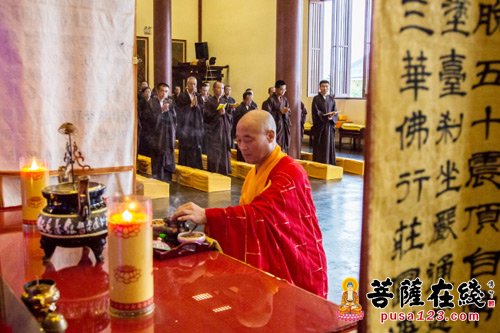 庐山东林寺-大势至菩萨圣诞日 庐山东林寺净土苑举行祝圣法会