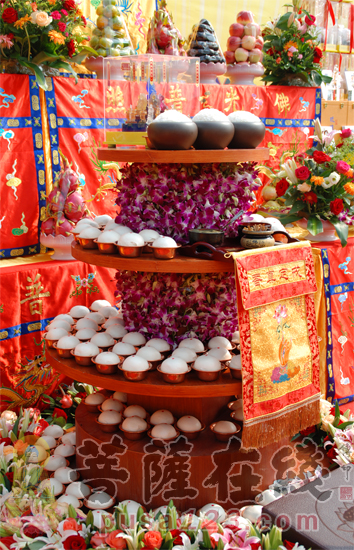 【高清图集】湖北武汉灵泉寺举行盂兰盆节暨小药师坛城开光法会